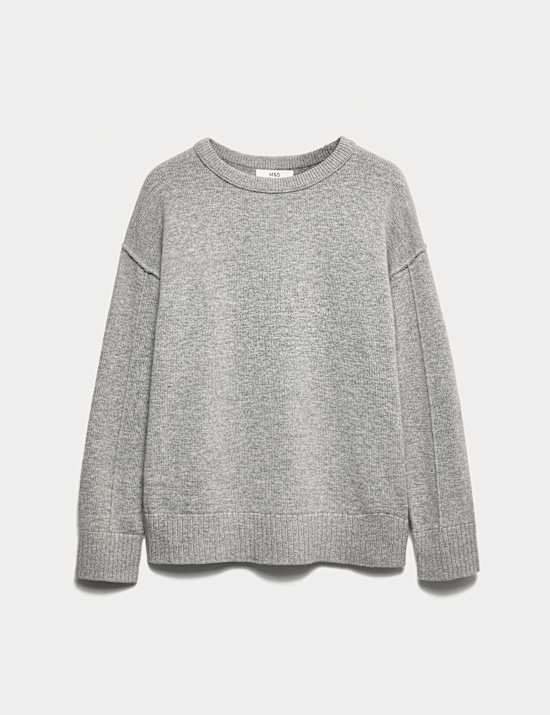 Lambswool Blend Crew Neck Jumper