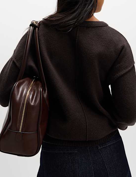 Lambswool Blend Crew Neck Jumper