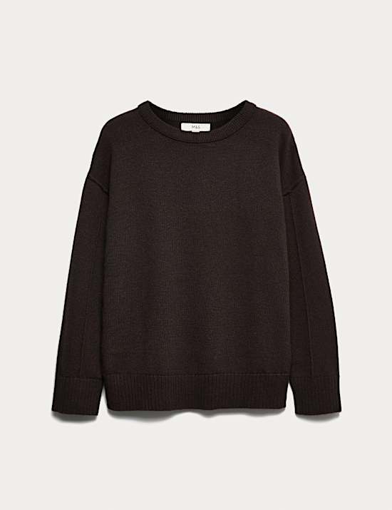 Lambswool Blend Crew Neck Jumper