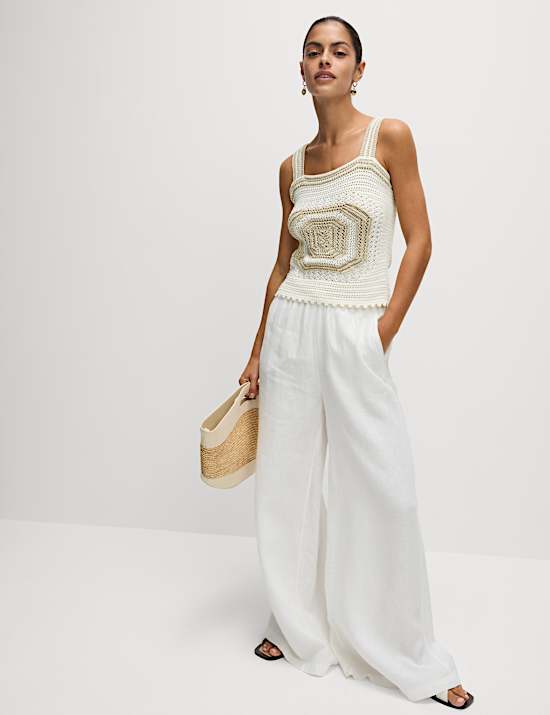 Camiseta de punto de algod&oacute;n metalizada