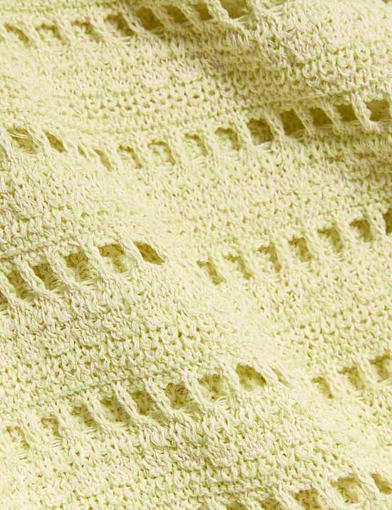 Cotton Rich Textured Slim Fit Vest