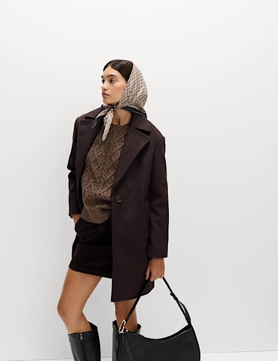 Jersey de punto trenzado con algodón