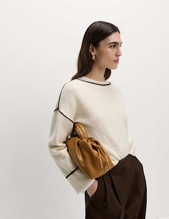 Tipped Detail Relaxed Fit Jumper