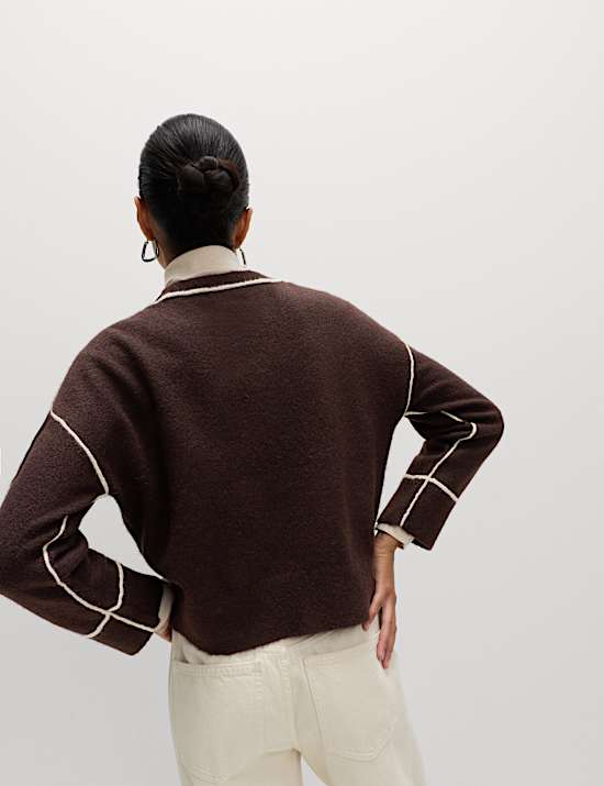 Tipped Detail Relaxed Fit Jumper