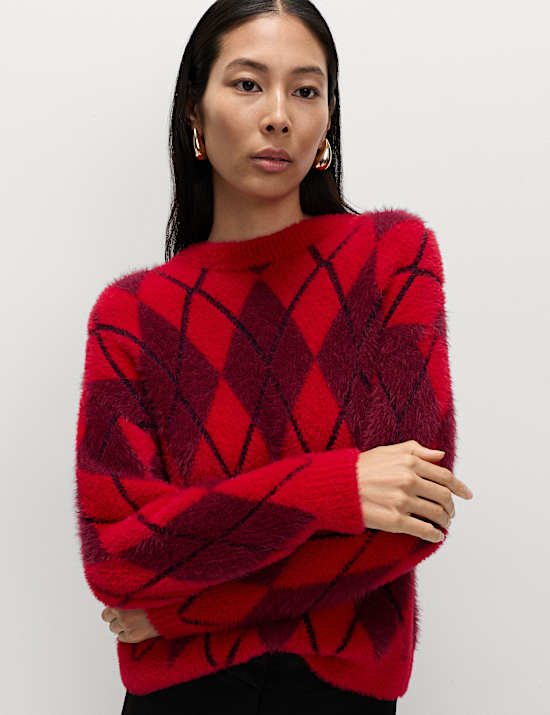 Argyle Crew Neck Jumper