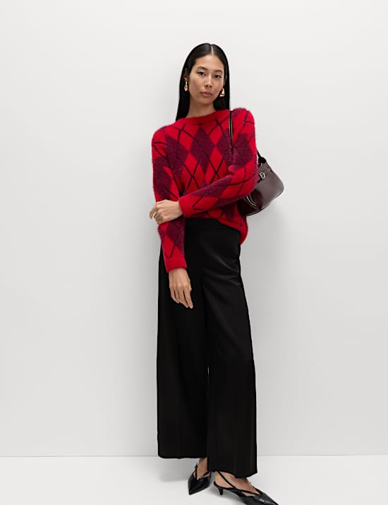 Argyle Crew Neck Jumper