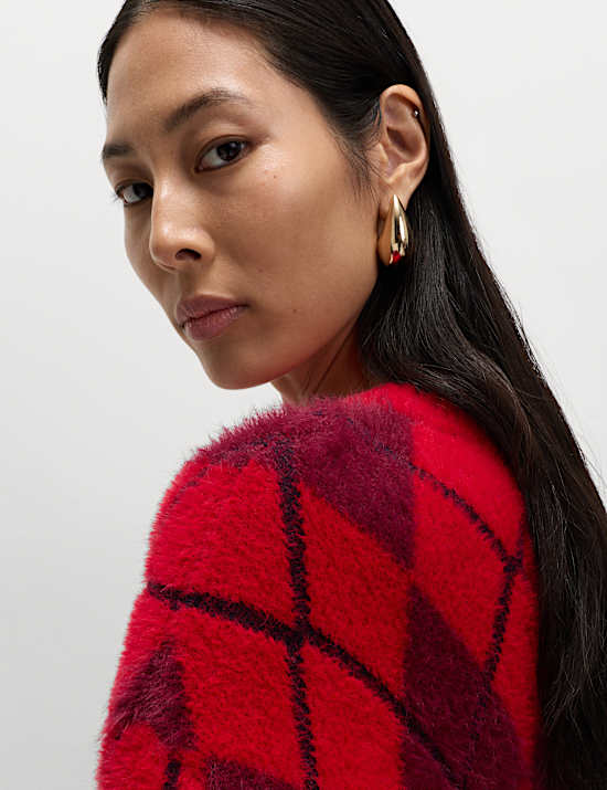 Argyle Crew Neck Jumper