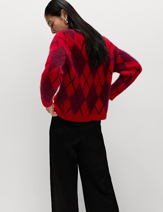 Argyle Crew Neck Jumper