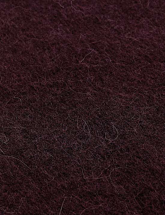 Pull coupe d&eacute;contract&eacute;e en alpaga m&eacute;lang&eacute; textur&eacute;