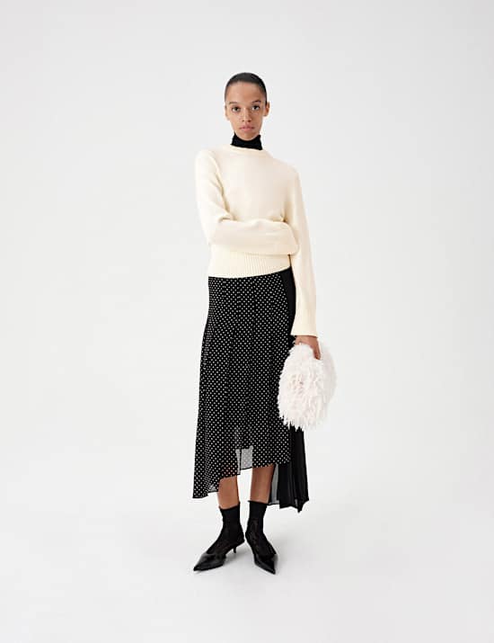 Deep Rib Crew Neck Relaxed Jumper