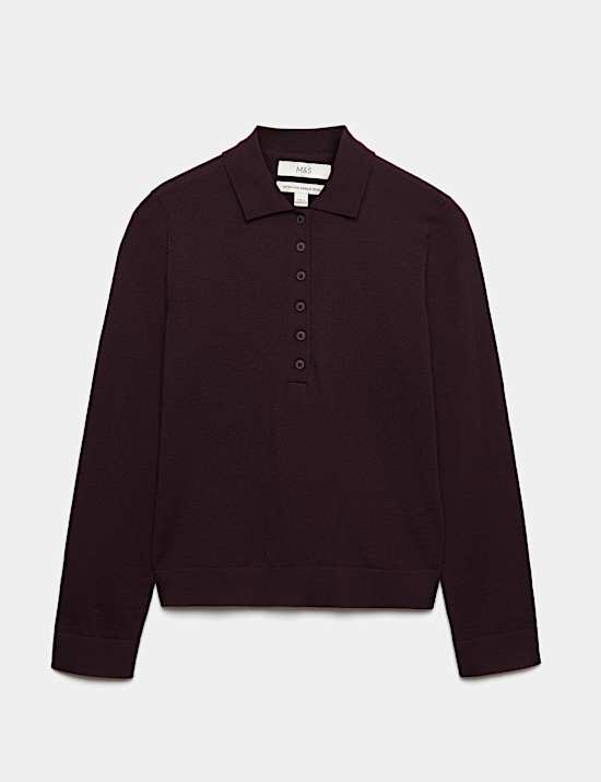 Pure Merino Wool Collared Jumper