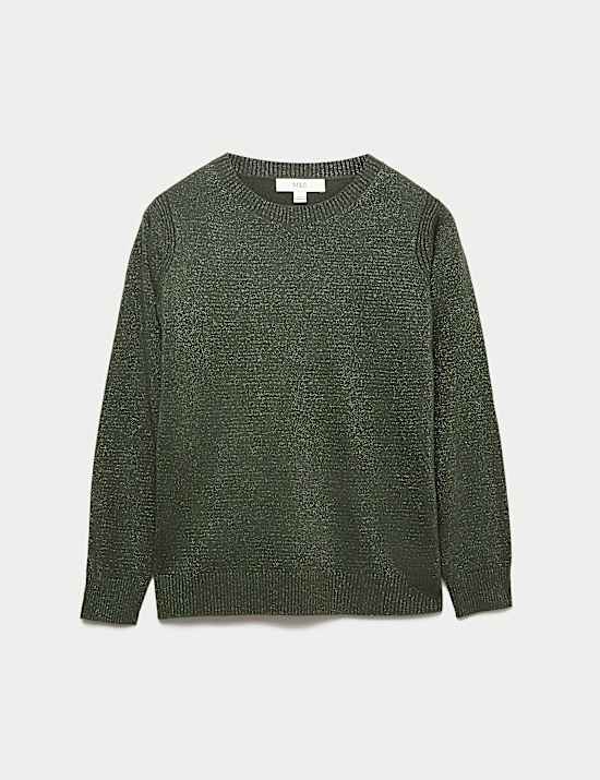 Cashmilon Sparkle Crew Neck Jumper