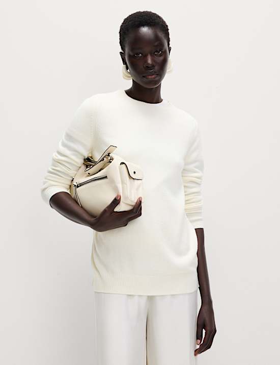 Superzachte trui met ronde hals