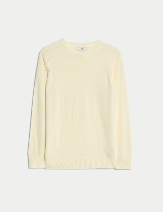 Superzachte trui met ronde hals