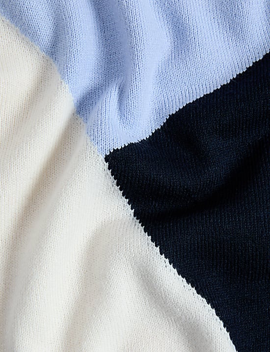 Supersoft Colour Block Crew Neck Jumper