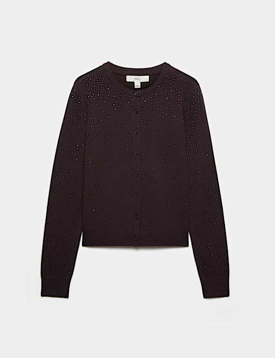 Embellished Fitted Cardigan