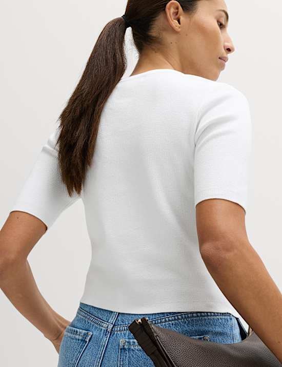 Crew Neck Cropped Cardigan