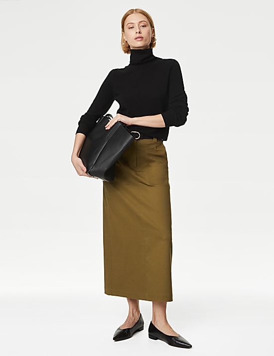 Pure Cashmere Roll Neck Jumper