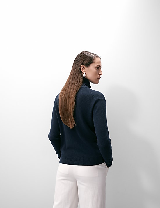 Jumper Kerah Leher Gulung Kasmir Murni