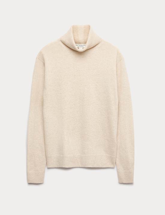 Pure Cashmere Roll Neck Jumper