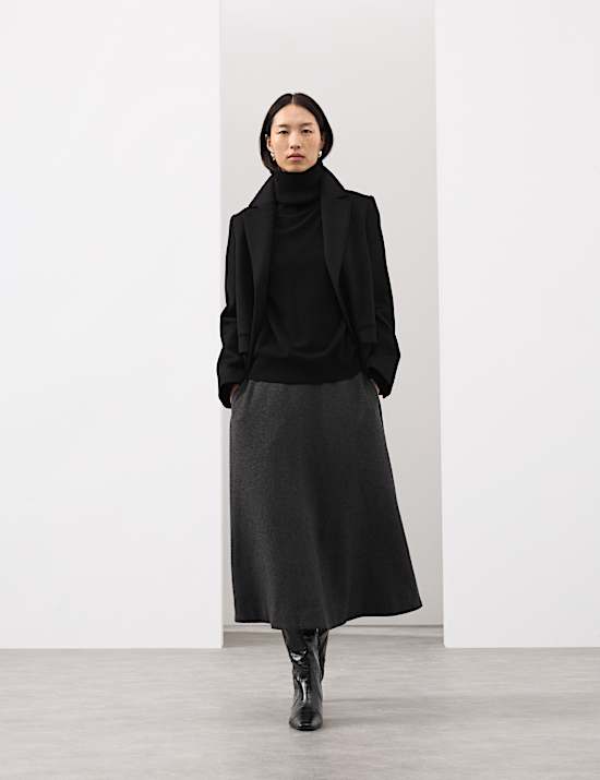 Pure Cashmere Roll Neck Jumper