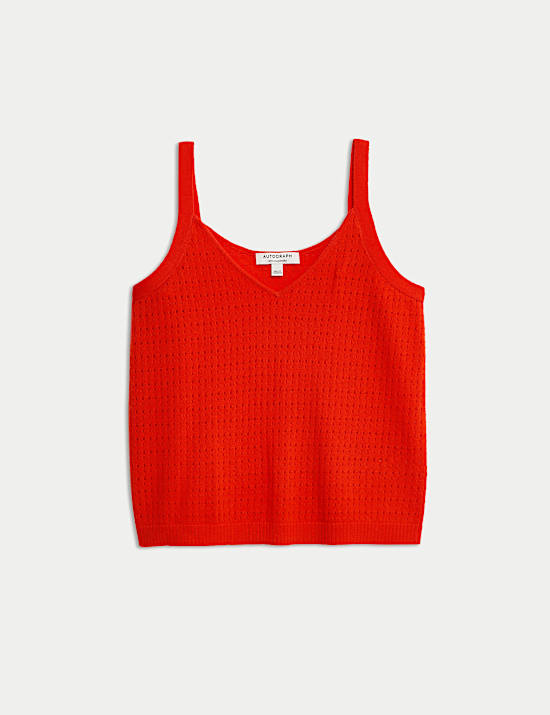 Maillot de corps en maille de laine mérinos et cachemire