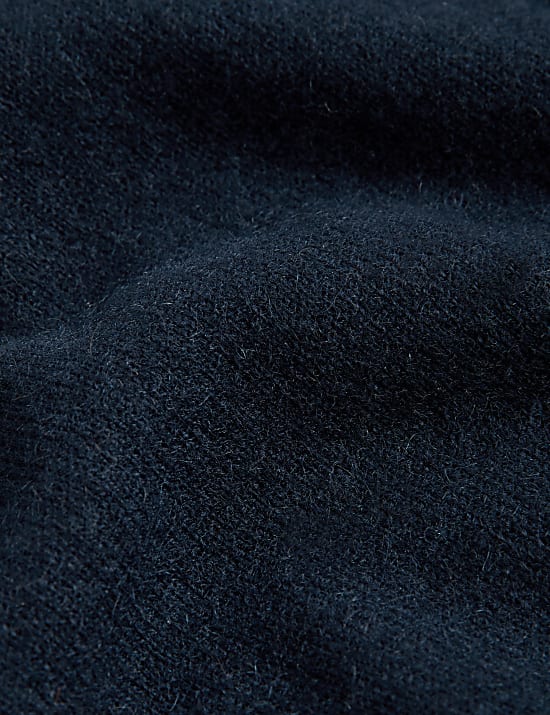 Pure Cashmere Crew Neck Relaxed Cardigan