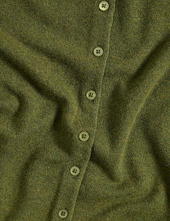 Ζακέτα με όμπρε σχέδιο και κλειστή στρογγυλή λαιμόκοψη από 100% κασμίρι