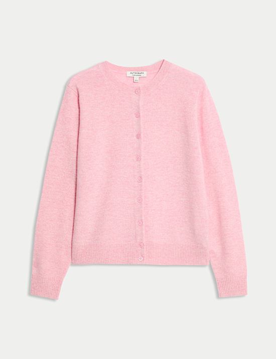 Pure Cashmere Crew Neck Relaxed Cardigan