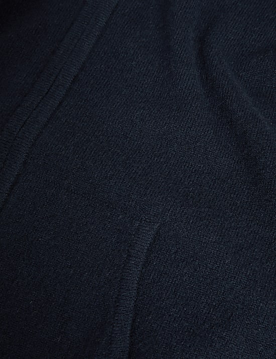 Bequemer Kapuzen-Strickpullover aus reinem Kaschmir