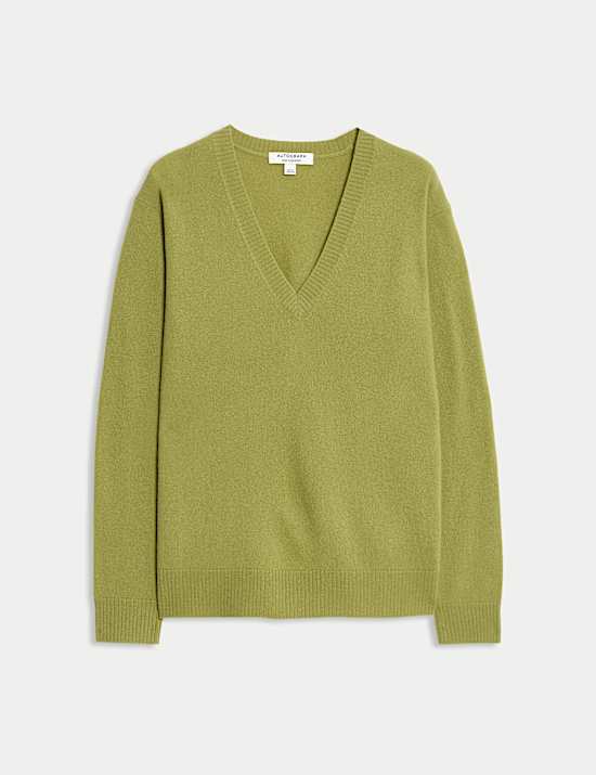 Pure Cashmere V-Neck Jumper