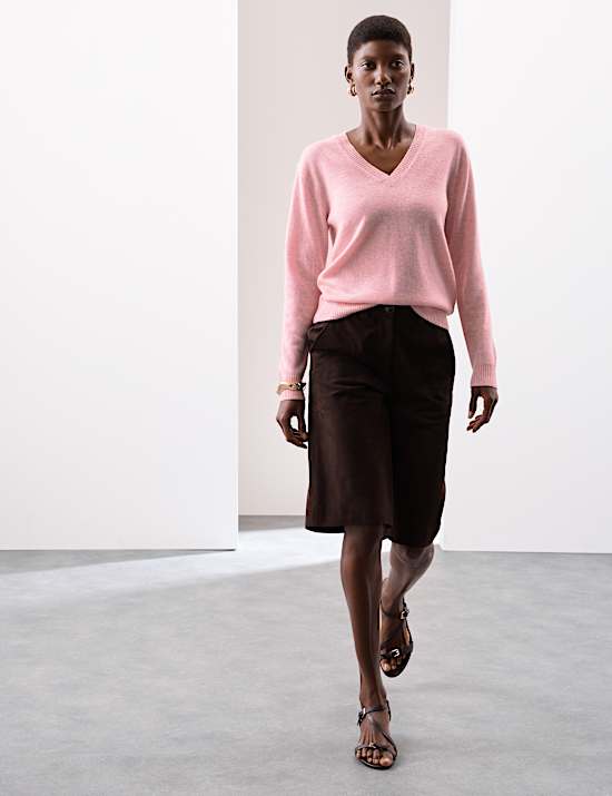 Pure Cashmere V-Neck Jumper