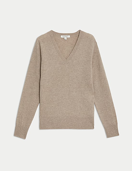 Pure Cashmere V-Neck Jumper
