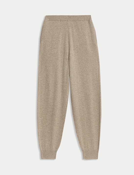 Pure Cashmere Tapered Ankle Grazer Joggers
