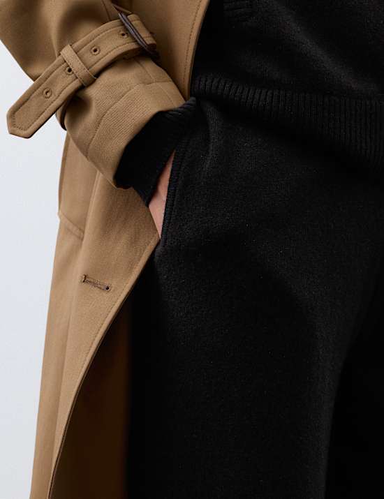Pantal&oacute;n deportivo tobillero tapered 100% cashmere