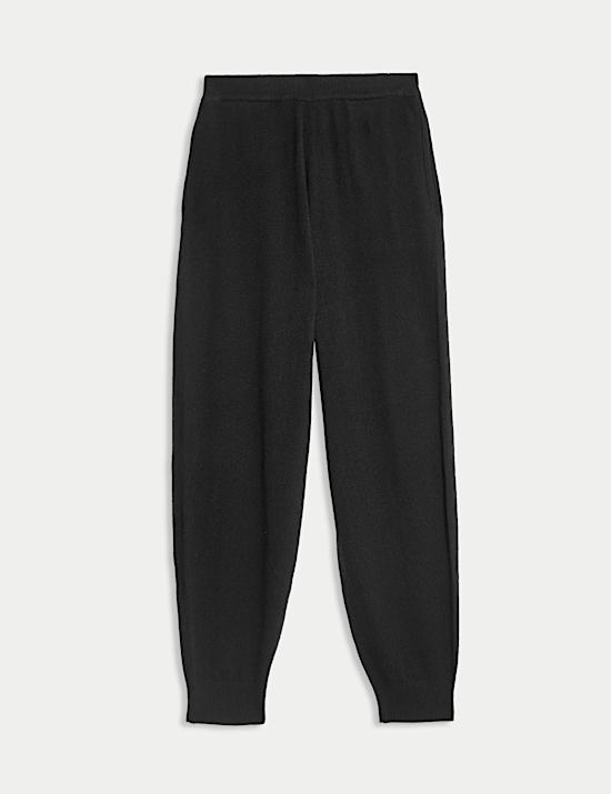Pure Cashmere Tapered Ankle Grazer Joggers