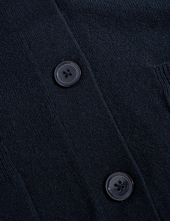 Pure Cashmere V-Neck Button Front Cardigan