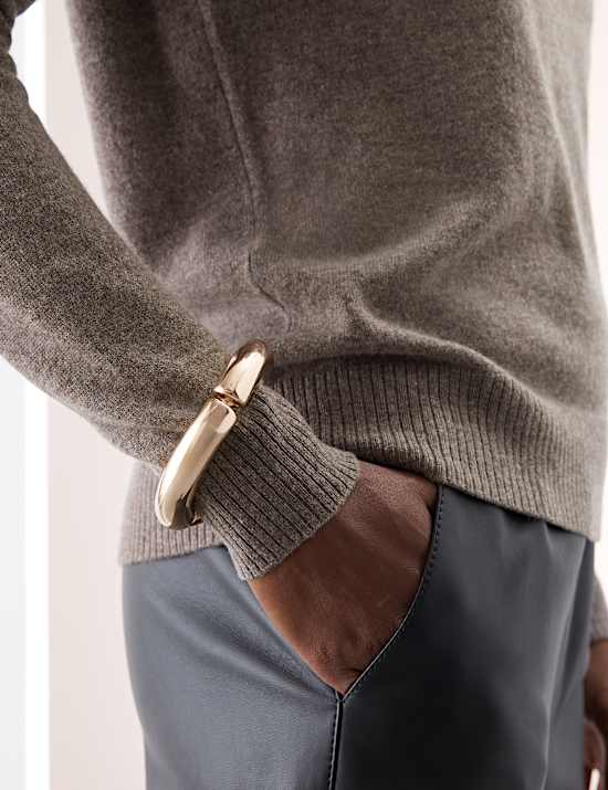 Jumper Kerah Bundar Kasmir Murni