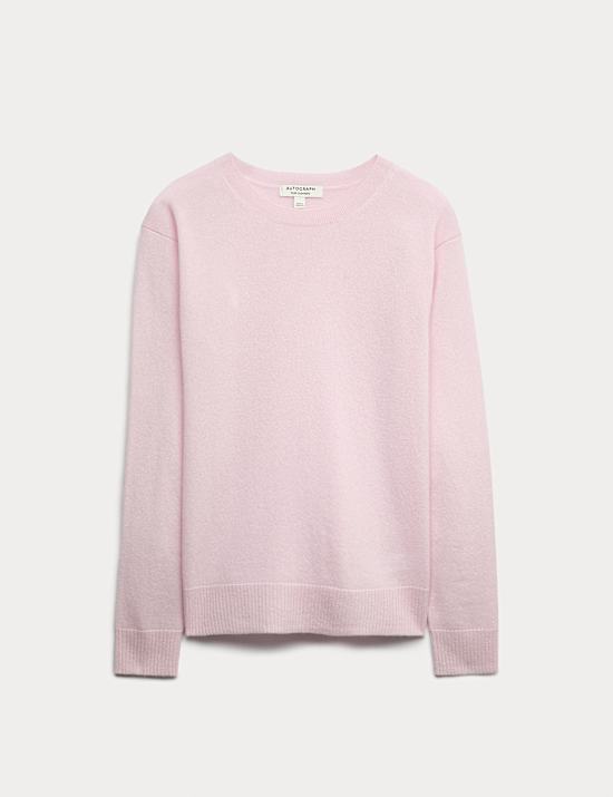 Pullover aus reinem Kaschmir mit Rundhalsausschnitt