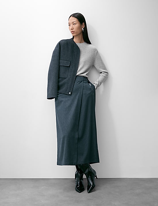 Pullover aus reinem Kaschmir mit Rundhalsausschnitt