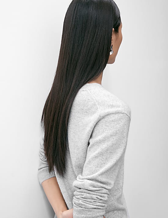 Pullover aus reinem Kaschmir mit Rundhalsausschnitt