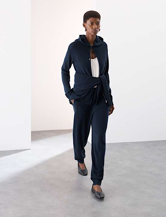 Pure Cashmere Zip Up Hoodie