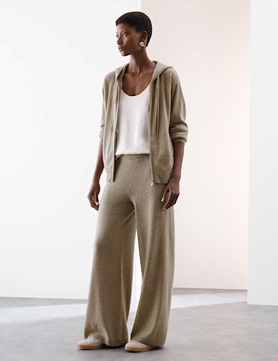 Pure Cashmere Zip Up Hoodie