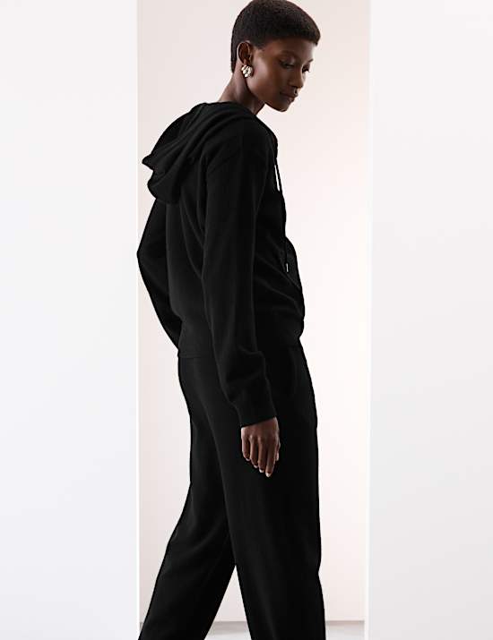 Pure Cashmere Zip Up Hoodie