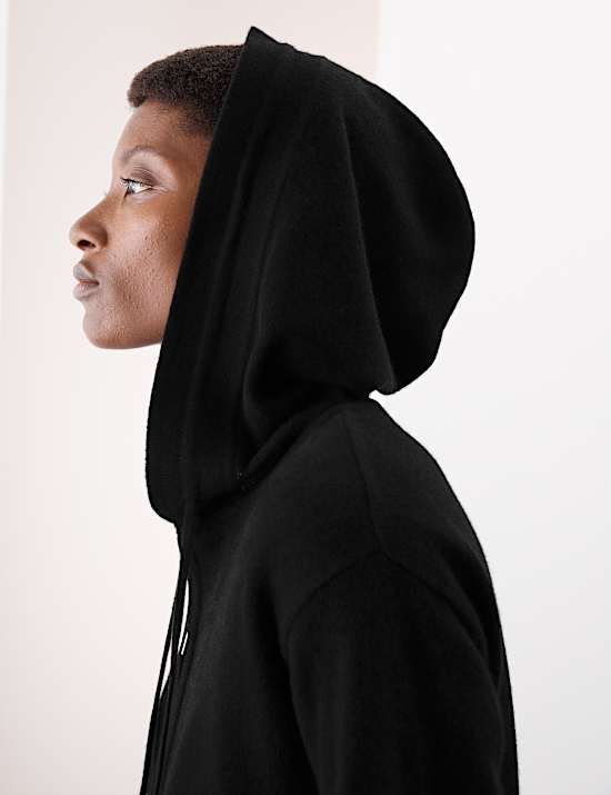 Pure Cashmere Zip Up Hoodie