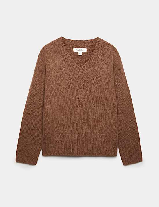 Pure Cashmere V Neck Relaxed Fit Jumper