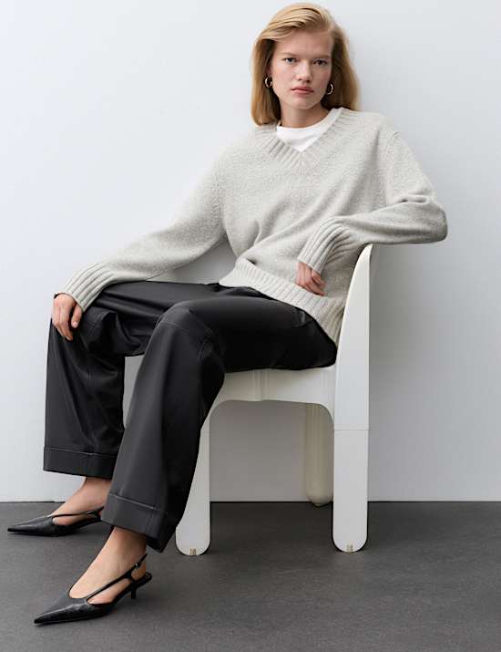 Pure Cashmere V Neck Relaxed Fit Jumper