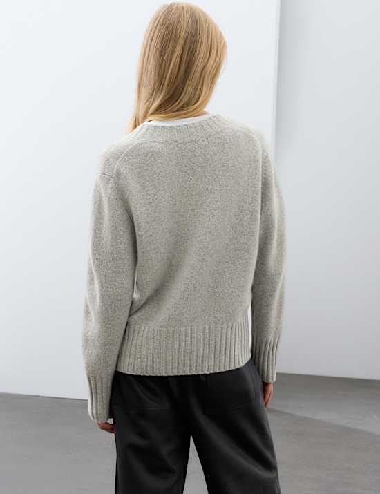 Pure Cashmere V Neck Relaxed Fit Jumper