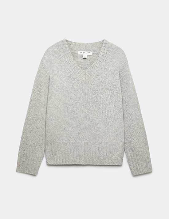 Pure Cashmere V Neck Relaxed Fit Jumper