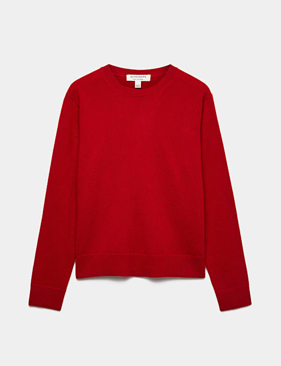 Sweter z okrągłym dekoltem ze 100% kaszmiru